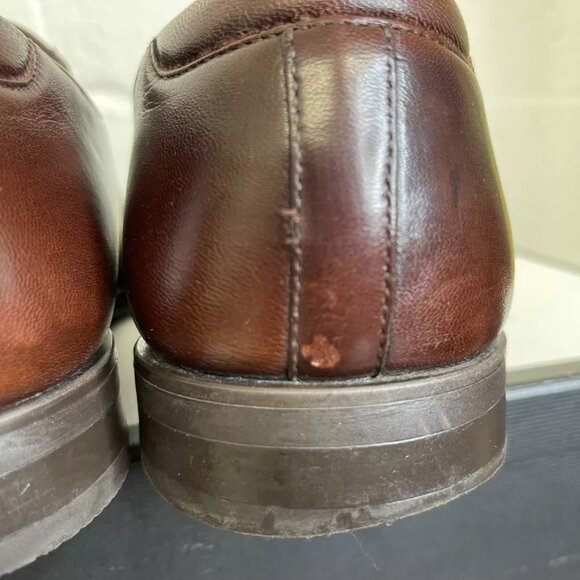 Magnanni Linea Merino 16923 Brown Leather Loafer Dress Shoes Slip On Men's 7 M - Picture 10 of 12